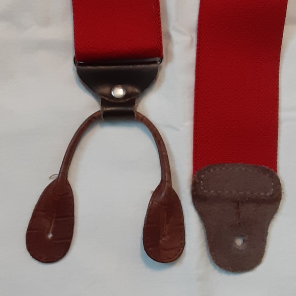 Suspenders braces, red big man 55" - Picture 5 of 8